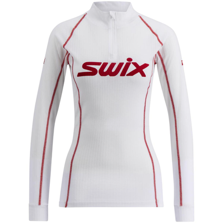 RaceX Classic Half Zip W Bright White / Swix Red