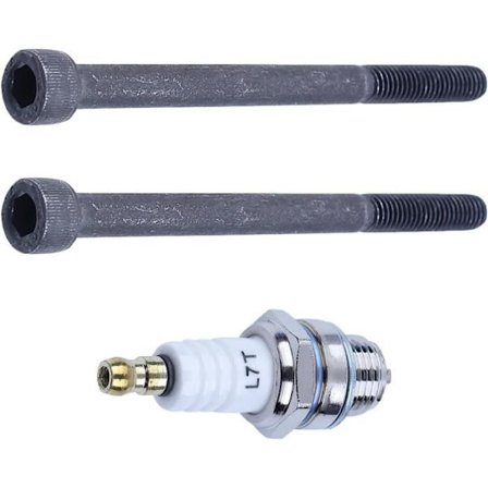 2 st Avgasutsläppsflänsbultar med tändstift Kompatibel med Husqvarna 257 261EPA 262 262xp 51 55 61 66 261 262 266 268 Pi