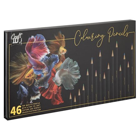 Färgpennor i låda : 46 färger 9788776391126