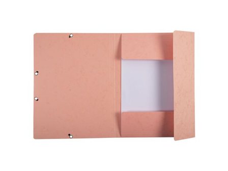 EXACOMPTA Gummibandsmapp 3kl A4 aprikos - Lyreco - Kontorsmaterial - Mappar och plastfickor - Gummibandsmappar 3-klaff - Kartong