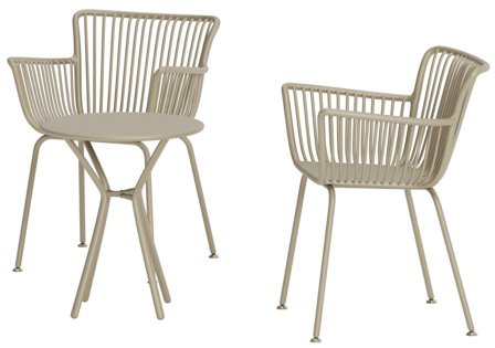 Venture Home Sifnos Caféset beige, Utemöbler