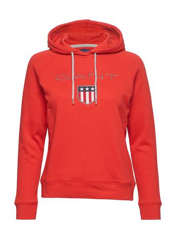 Gant Shield Sweat Hoodie Hettegenser Genser Rød GANT