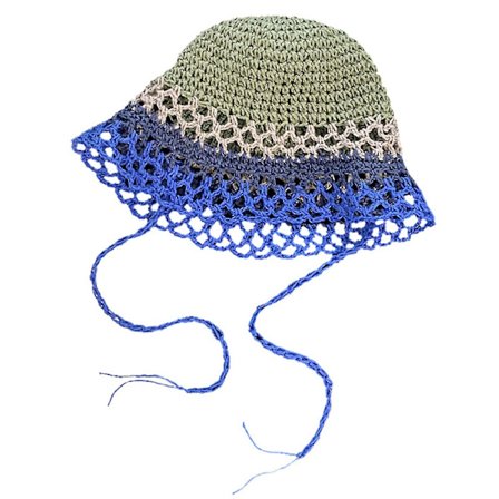 Heklet bøttehatt for kvinner, dameutendørs sportsfiskerhatt for kvinner, casual