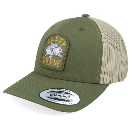 Salty Crew - Grön trucker Keps - Ulua Retro Moss Green/Khaki Trucker @ Hatstore