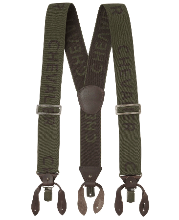 Chevalier Logo Suspenders Dark Green