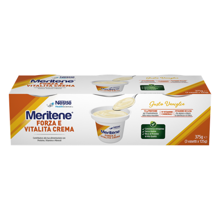 Meritene Crema Vaniglia 3x125 g