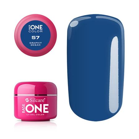 Base one - Farve - UV Gel - Graphit Ocean - 57 -5 gram Blue