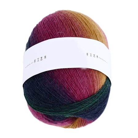 Mjukt och varmt flerfärgat virkgarn i ull för virkning av halsdukar, sjalar och tröjor