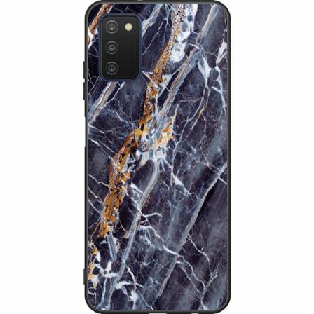 Samsung Galaxy A03s Svart Skal Marmor