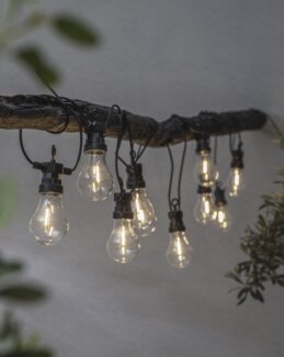 Star Trading LED Ljusslinga Circus 10 Lampor Svart