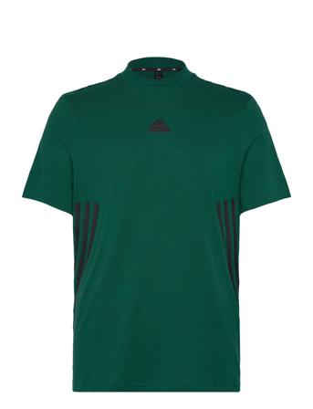 Future Icons 3 Stripes Tee Sport Men Men Sports Clothes Sport Tops Sport T-Skjorte Green Adidas Sportswear