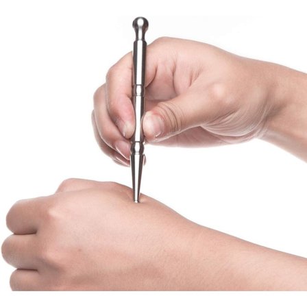 1 stk. Rustfrit Stål Manuel Akupunktur Pen Massage Smertelindring