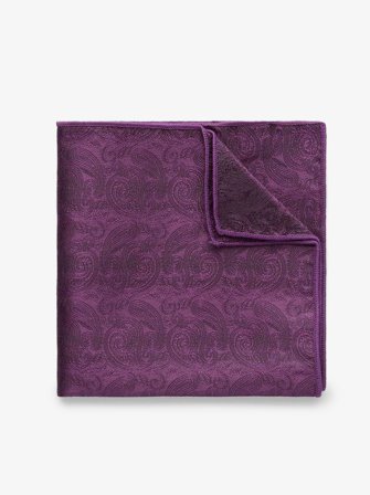 John Henric Men's Mouchoir de Poche Violet Formel Size Onesize