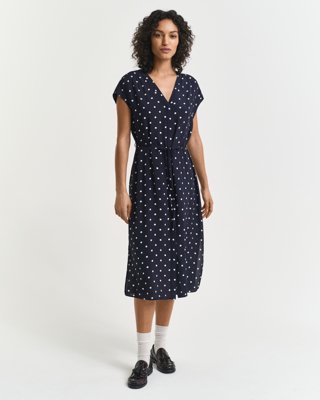 GANT - Kaftankjole med prikker til dame evening blue