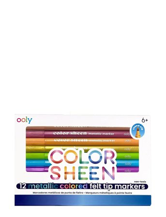 Ooly Markers 12 Pcs - Colour Sheen - Metallic - Multi/patterned - ONE SIZE