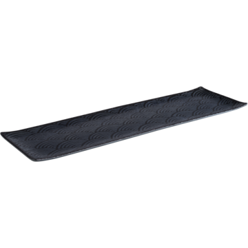 Uppläggningsfat APS Dark Wave Melamin Svart