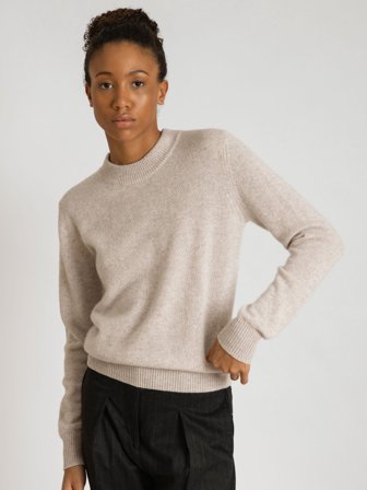Kashmina - Kashmirgenser "Sofia long" - beige - Size M