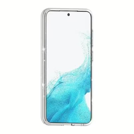 Samsung Galaxy S24 Plus Mobilskal Stöttåligt med Glitter - Transparent