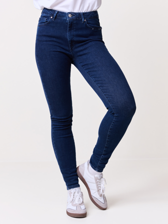MATCH - Sophia jeans - Va Vite - Str. XXL32 - Dame - Bukser & Jeans - Blå - 92% Bomull, 6% Elastisk polyester og 2% Elastane