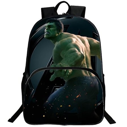Barn Gåva Hulk Ryggsäck Student Skola Väska Seriefigur Barn Ryggsäck (FMY)
