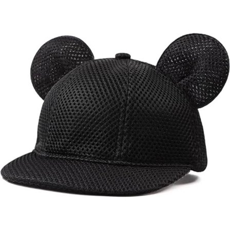 Brodert Bjørn Bomulls Babylue Sommer Barn Solhatt x Mesh Lue