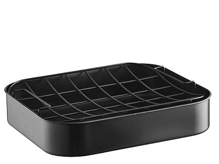 INVITE Langpanne med Rist Karbonstål 38x32x7.5cm