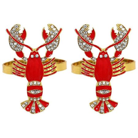 2 stk Hummer Serviettringer til Spisebord