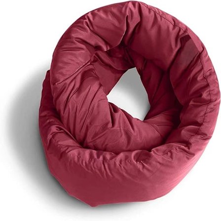 [NT] Pute - Reisepute - Allsidig Myk 360 Støtte Skjerf - Maskinvaskbar - Hjemreise Flyreise Bilreiser (Burgunder)