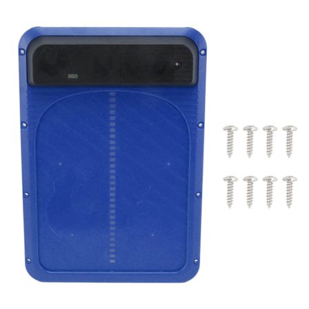 Automatisk Hönshusdörröppnare Batteridriven Ljussensor Blå