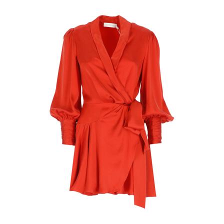 Zimmermann, Wrap Dresses Czerwony, Kobieta, Rozmiar: M