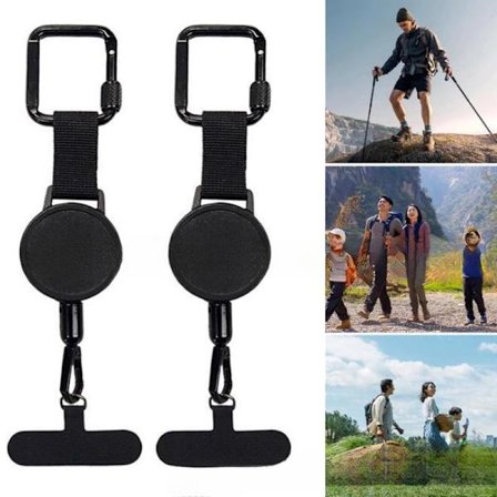 Uttrekkbar tyverisikret telefonholder ly