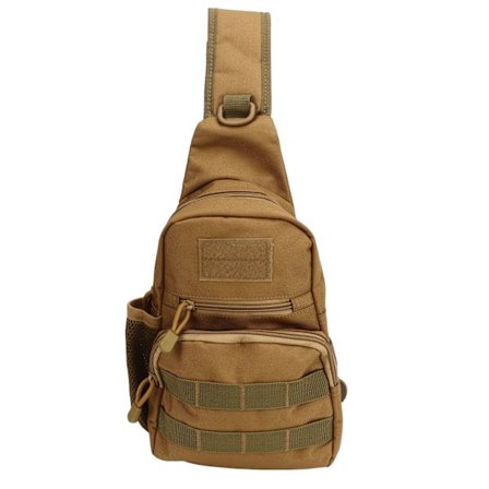 Sling Bag Brystsekk Verktøy Oppbevaring Bæreveske Stor Kapasitet for Kontor Utendørs Khaki