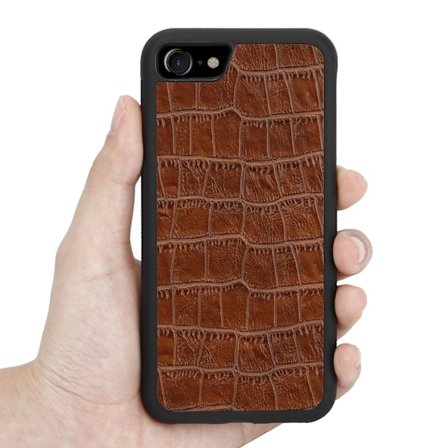 Boom Croco skal till iPhone 6/7/8/SE 2020 - Brun
