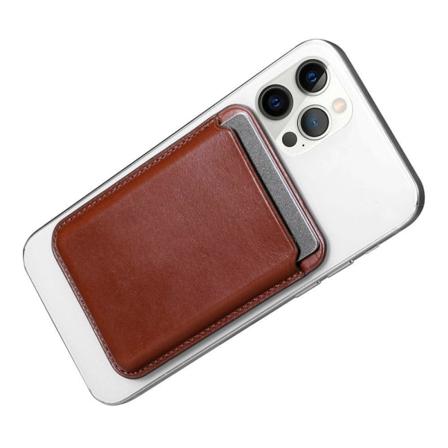 Icarer Magsafe Läder Magnetic Korthållare Iphone 12/13 (pro/max/ Brun