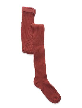 Cotton Rib Tights Socks & Tights Tights Brun Mp Denmark