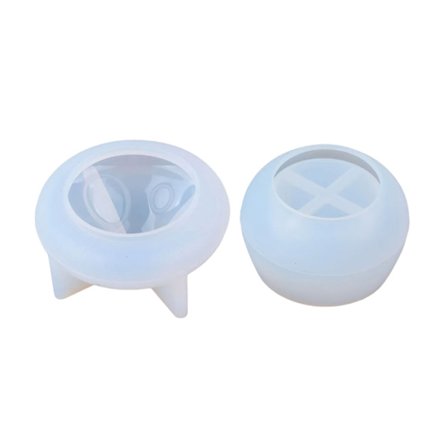 Svamp Hus Krukkeforme med Låg Lys Kop Silikoneforme til Epoxy Resin