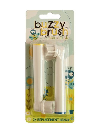Jack n' Jill Replacement Brushes Buzzy Brush 2-pak, Medicin & Pleje, Mund & Tandpleje, Øvrig