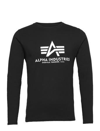 Basic T - Ls T-shirts Long-sleeved Musta Alpha Industries
