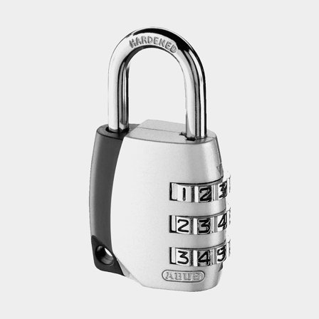 Kłódka szyfrowa / zamek szyfrowy ABUS 155/30, Ø5 mm, czarny/biały - Jachtowa