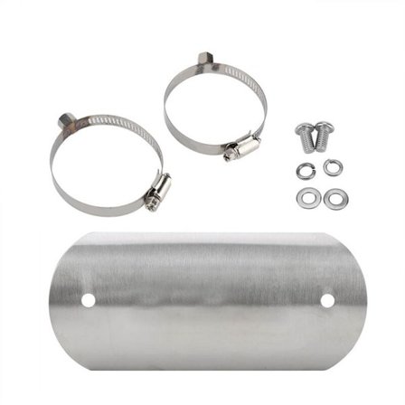 Motorcykelavgasrör Mittenrör Värmesköld Länk Rör Skyddande Kåpa Hälvakt (1)