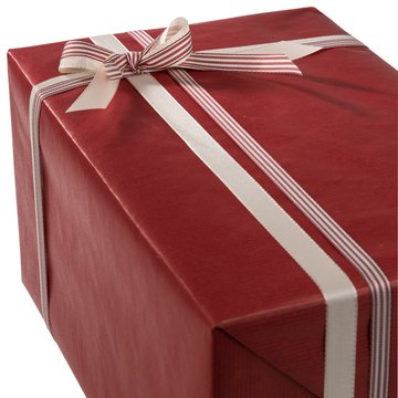 Gavepapir Rød Ribbet