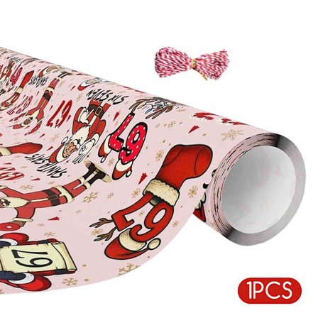 67-Meme Julklappspapper 67 Jul Omslagspapper Rulle Jultema Tryck Jul Födelsedagspresent Papper