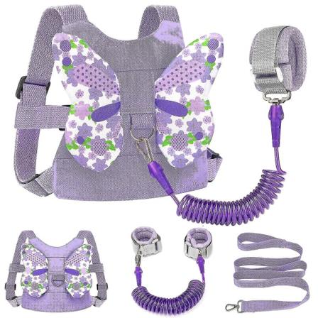 Bærsele Midjeband + anti-förlorat armbind, barnfjärilsbärare med barnbälte, sød gåhjälp for babybälte Armband skosäck