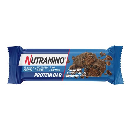 Nutramino Proteinbar Crispy Chocolate Brownie 55 g, Helse & Madvarer, Protein & Energi, Energi- Og Proteinbarer