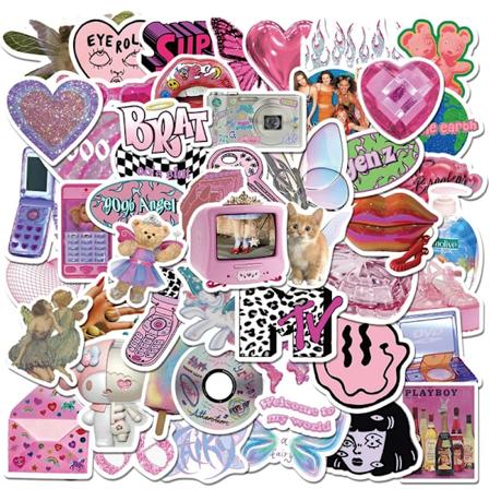 10/30/58 kpl Tyttö Leopardi Korealainen Paperitarra Esteettinen Lasten Pvc Koriste Scrapbooking Koulu Tarvikkeet Lapsille 58PCS