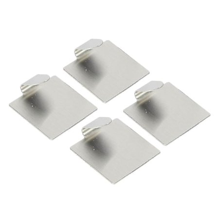 Selvklebende Veggkroker Rustfritt Stål, Ingen Boring Nødvendig Lim 4-pakning ny