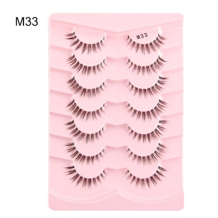 Naturliga lösögonfransar Faux Mink Fransar M33 M33 M33