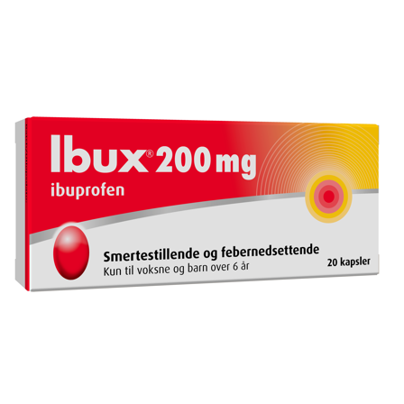 Ibux 200 mg kapsler, 20 stk.