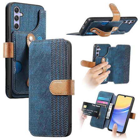 Retro Läder Plånboksfodral för Samsung Galaxy A36 5G med Armband och Ställ [D] Multicolor GS