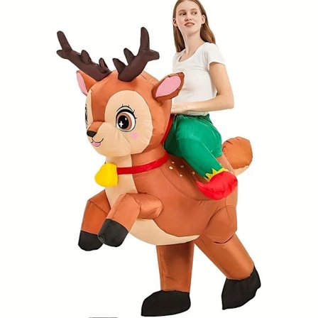 Hot tilbud til lav pris! Oppustelig Dinosaur Kostume Børn Halloween Rekvisit Sjov Tyrannosaurus Rex Alien Tøj Julekostume-Glad